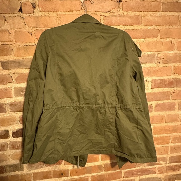 Olive Green Women's Utility Jacket - Picture 3 of 5